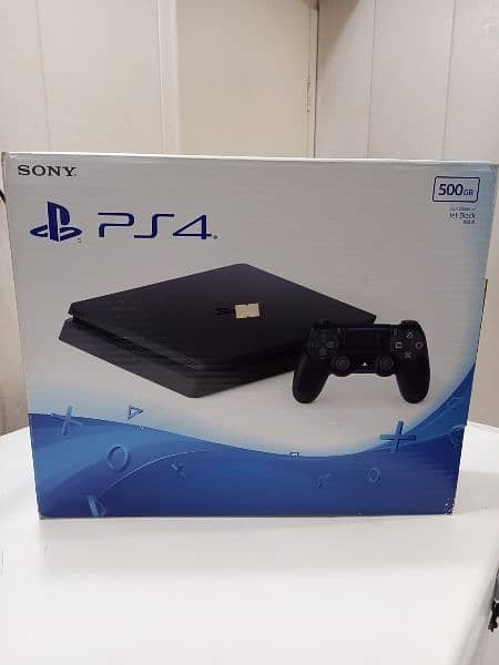 PS4 (PLAYSTATION 4) SLIM with 2 Controllers, game and headset 3