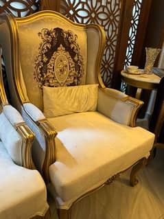 Brand new Wing Chairs set with Center table 0