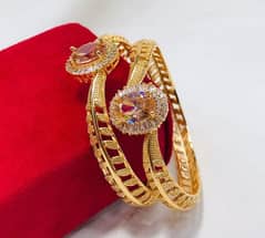 2 pc Gold plated bangles