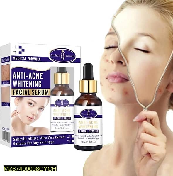 Anti-Acne Facial Serum Aloe Vera Extract Salicylic Acid Repairs 1