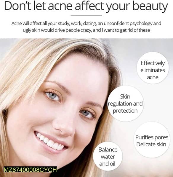 Anti-Acne Facial Serum Aloe Vera Extract Salicylic Acid Repairs 4