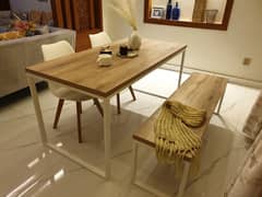 Beautiful 6 Seat Dining Table with Bench