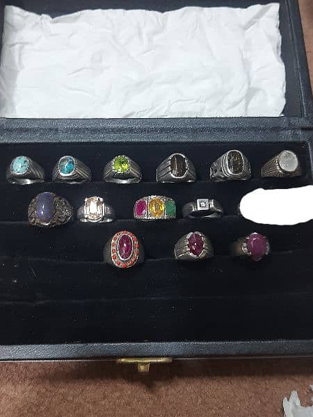 13-Silver Rings with Real Gem Stones 1