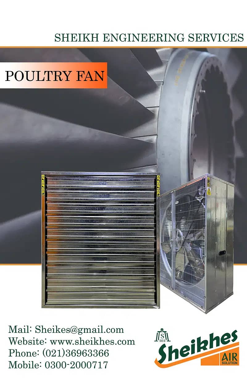 Industrial Exhaust Fans with Automatic Louvers Heavy Duty Fans 10