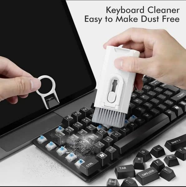 7 in 1-8in1 Computer Keyboard Cleaner Brush Kit Earphone . 2