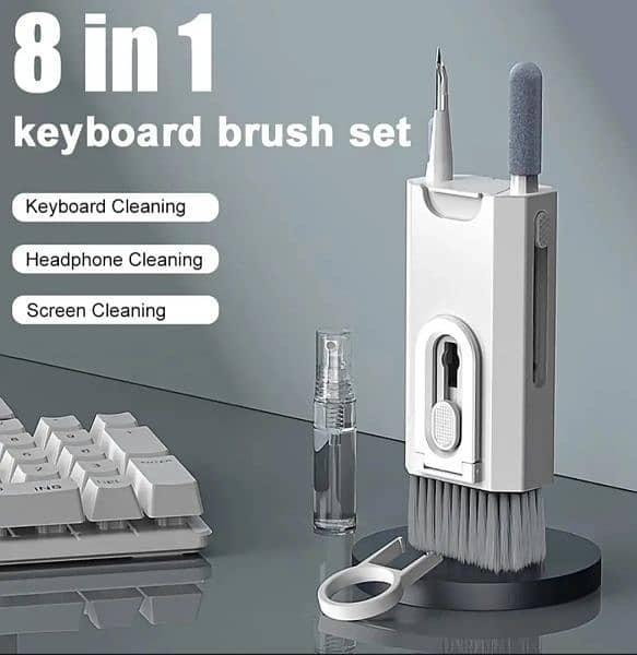 7 in 1-8in1 Computer Keyboard Cleaner Brush Kit Earphone . 4
