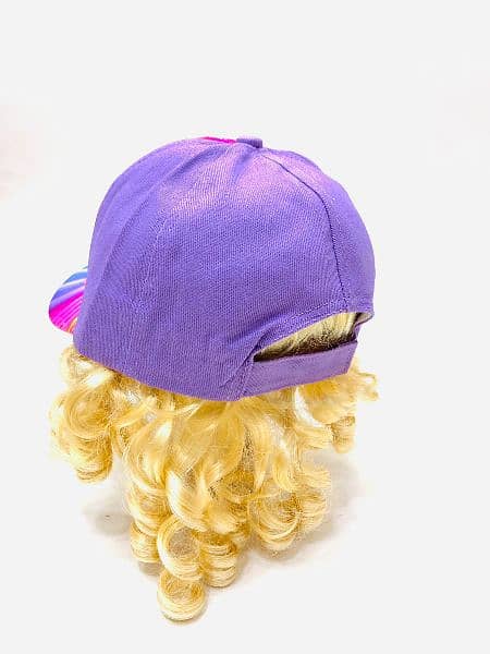 Baby Girl summer cap for kids painted unicorn design nice quality 4