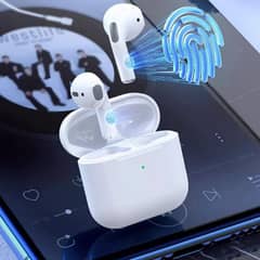 Pro4 TWS Earbuds High Quality with Touch Control and Built-in Mic