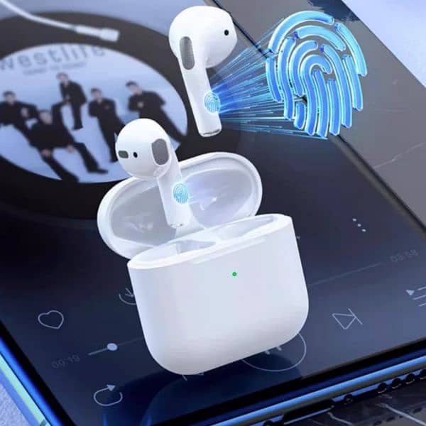 Pro4 Wireless TWS Earbuds High Quality with Touch Control 6