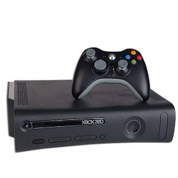 Xbox 360 with 2 wireless controllers with 100+ games 1