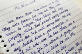 handwriting assaiment work
