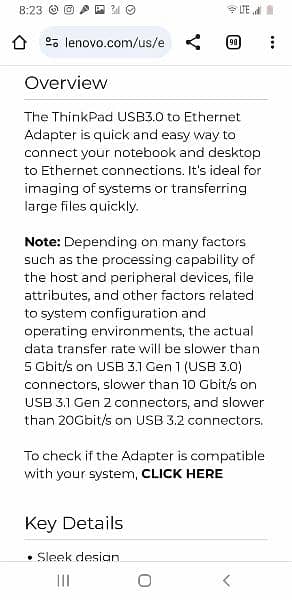 Lenovo USB A to Ethernet fastest adapter 3