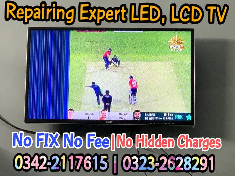 Facing issues with your LCD/LED TV? Half Screen, Lines On Screen Call 11