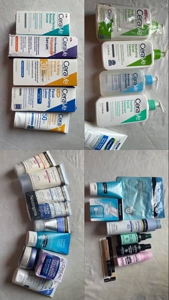 Sellings these different cleansers and moisturising careems 7