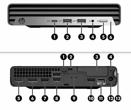 HP 600 G6 mini Desktop PC , With intel i5 10th generation 3