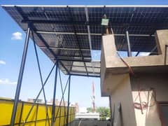 solar installation 12 kw with uplift structures & civil works