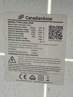 370W Canadian Solar Original 10 Solar Panels for Sale 0