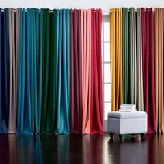 2 Pies Curtain For Your Window. . . Malai Velvet All Colours Available