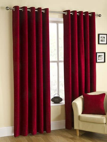 2 Pies Curtain For Your Window. . . Malai Velvet All Colours Available 5