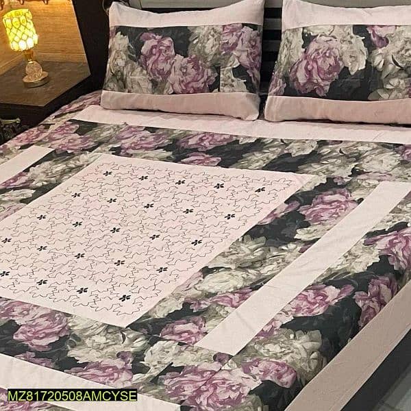 3 PCs double bedsheets cotton All Pakistan delivery available 130Rs 10