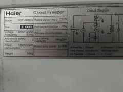 Haier Freezer double door vip condition vip chill cooling