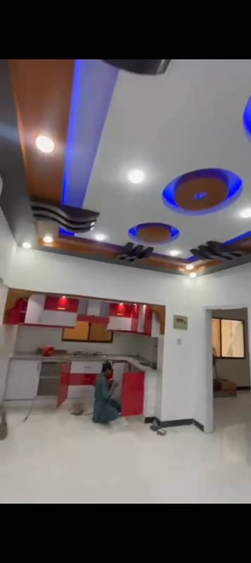 2 Bed DD Second Floor Fully Renovated Flat Gulshan e Iqbal Block 10A Near Lasania Restaurant 9