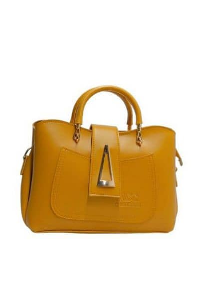 women leather plain handbag 1