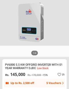 PV6000 Off گریڈ  Inverter  with 1 years  company  Warranty 03131420753