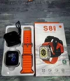 S8 ultra smart watch, orange