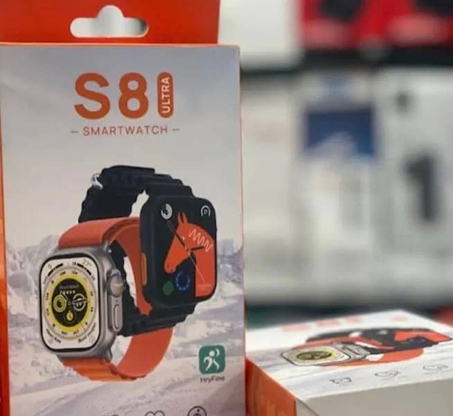 S8 ultra smart watch, orange 1