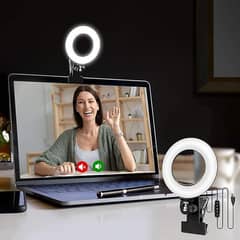 Video Conference Lighting Kit Monitor Ring Light with Clip a228