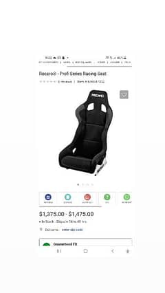 brand new recaro seats directly imported from Japan 10 by 10 condition