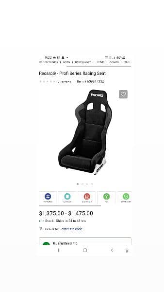 brand new recaro seats directly imported from Japan 10 by 10 condition 0