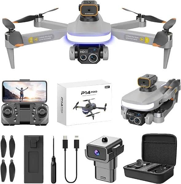P14 Pro Wifi Fpv Drone With 4K Hd Dual Camera Altitude Hold Mode 6