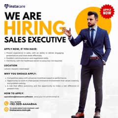 Hiring Sales Executive in Lahore, Karachi and Islamabad