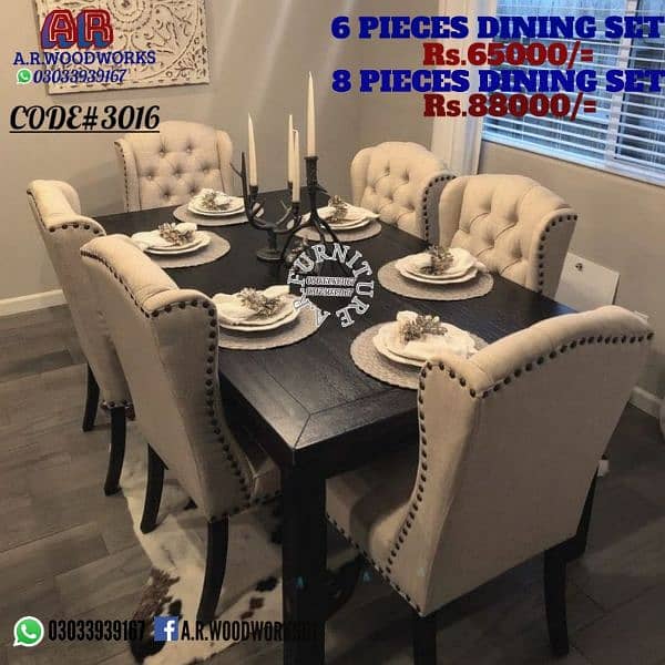DINNING TABLE #DINNING CHAIRS #SOFA CHAIRS 8