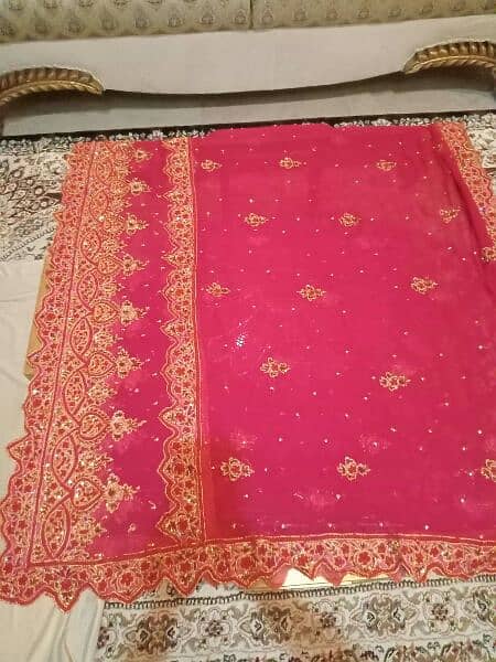 I want sell bridal sharara with pouch in good condition 3