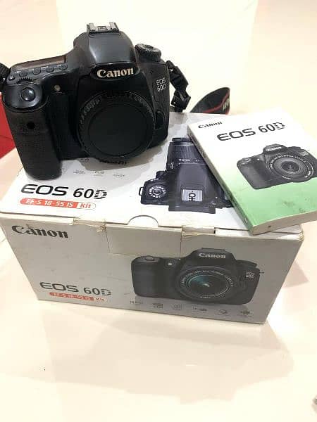 Canon EOS 60D With Box 18.55 Lens & 50mm 1.8 With Box 10/10 Condition 1