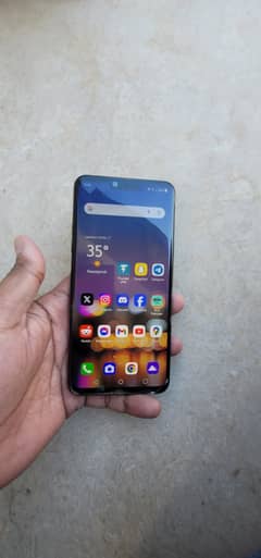 LG G8 ThinQ with silicon back case