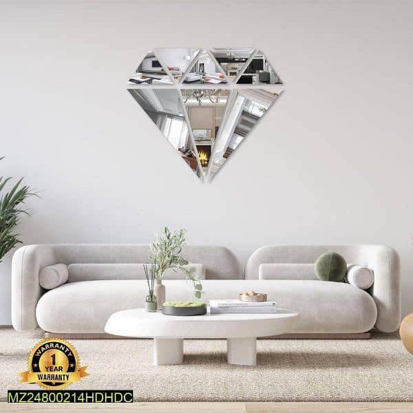 Diamond shape wall mirror 0