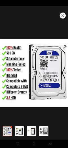 hard disk 500 wd