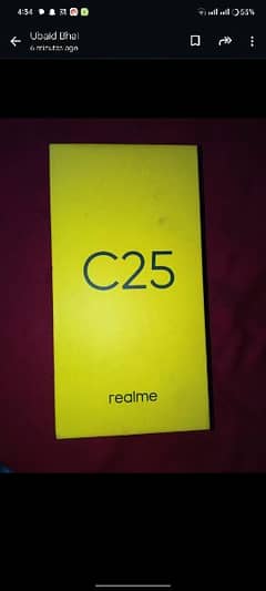 realme c25 with box with charger all are good