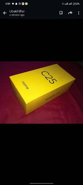 realme c25 with box with charger all are good 1