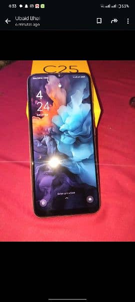 realme c25 with box with charger all are good 9