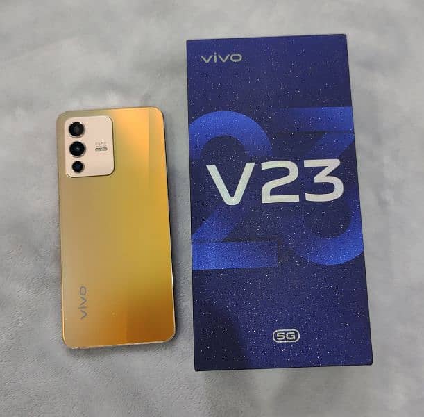 Vivo V23 5g in very good condition 12gb 256gb with all accessories 9
