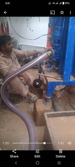 Mini drilling rig for deep well boreing