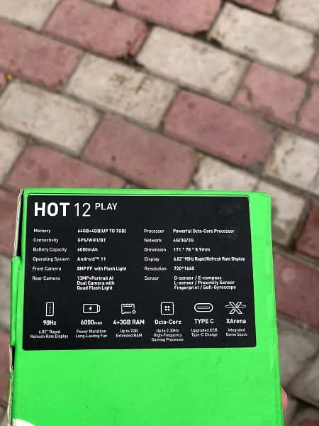 Infinix Hot 12 Play Condition 10/10 with original box and charger. 3