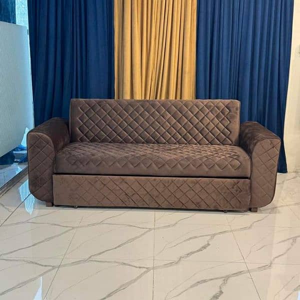 sofa Kam bed | l shape sofa | coffee chair | paffy set | 3