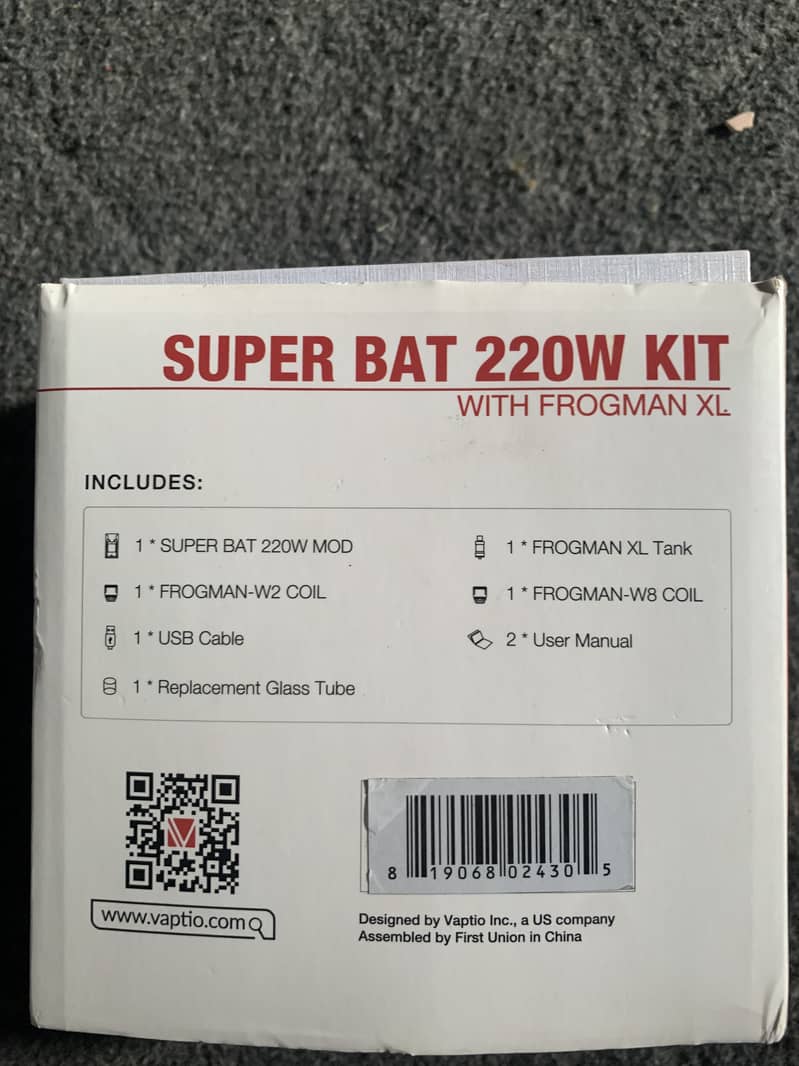 Super Bat 220W vap With frogman Xl 7