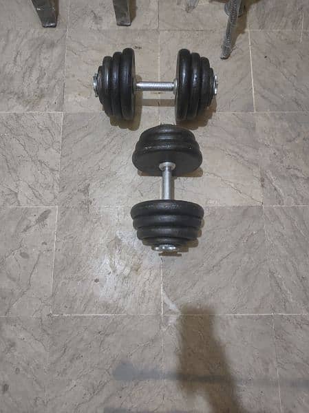 HOME GYM EQUIPMENT DEAL DUMBBELL PLATES RODS BENCHES WEIGHT 1
